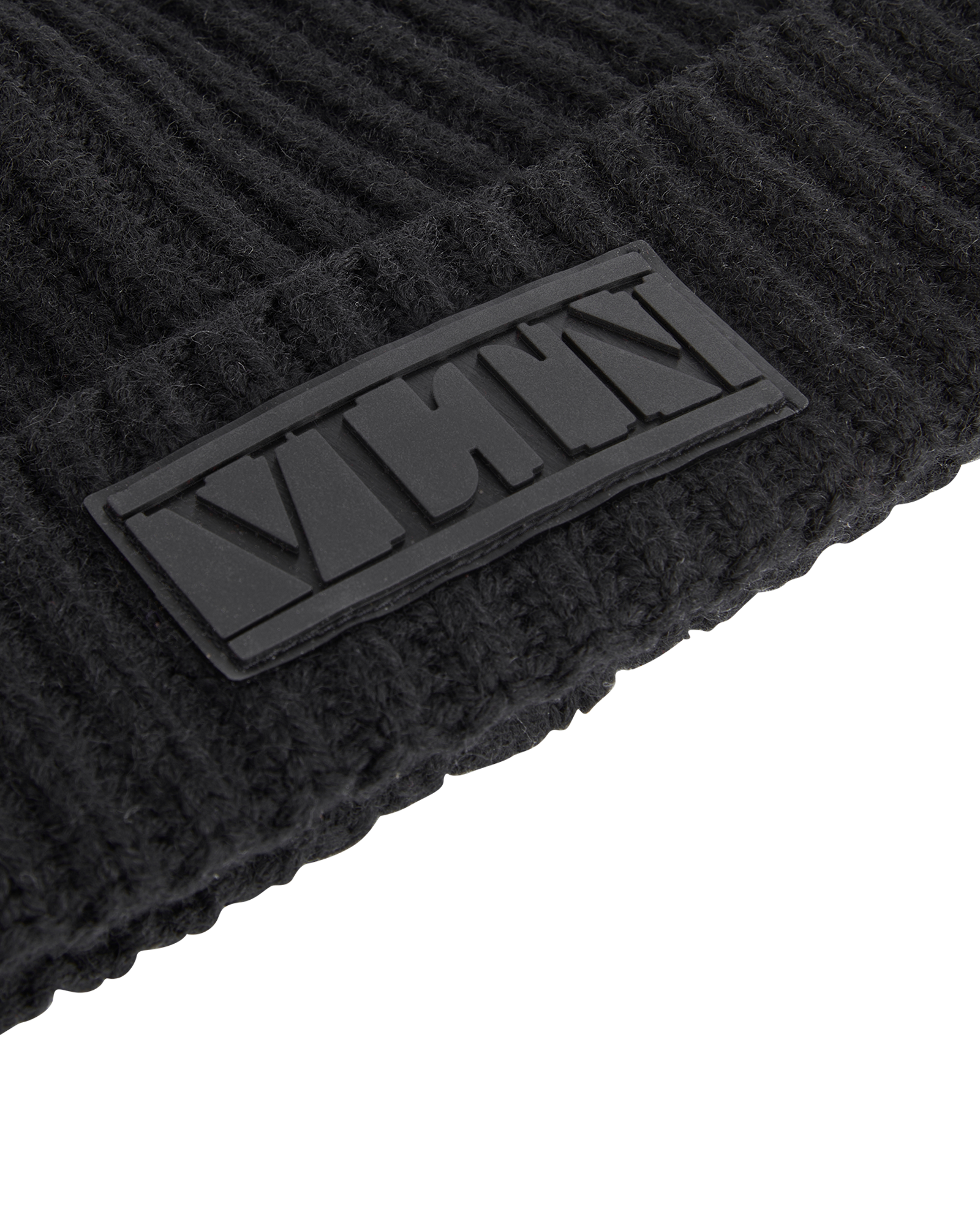 Valentino VLTN Ribbed Hat, &pound;125, Accessories, Black, Wool, Other view